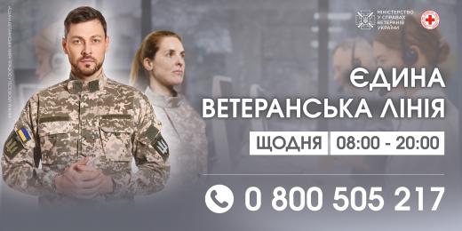 Міністерство у справах ветеранів України запровадило телефонну “Єдину ветеранську лінію”
