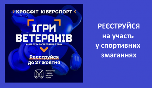 “Ігри ветеранів” у 2024 році з кросфіту та кіберспорту