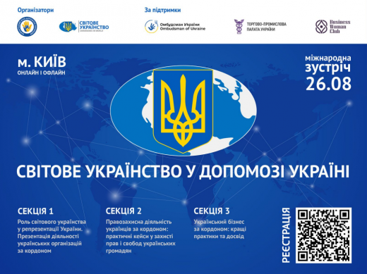 Запрошення долучитися до міжнародної зустрічі `Світове українство у допомозі Україні`