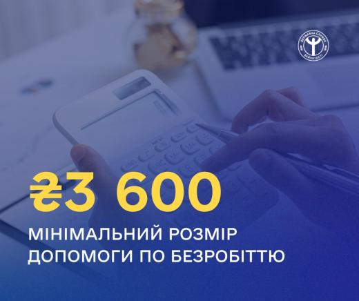 Збільшився мінімальний розмір допомоги по безробіттю